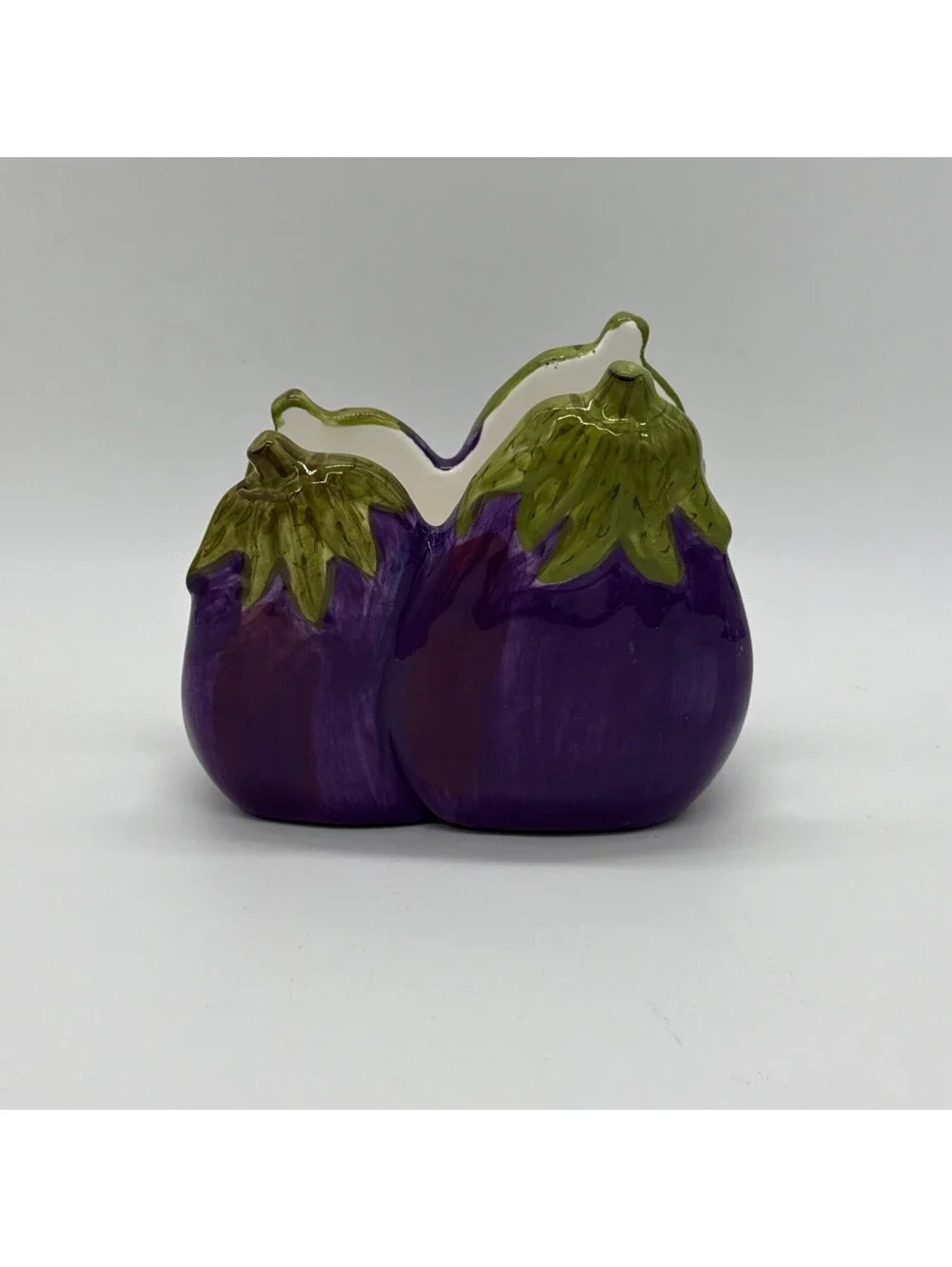 Style Eyes Baum Bros Fresco Mercado Eggplant Ceramic Napkin Holder 5
